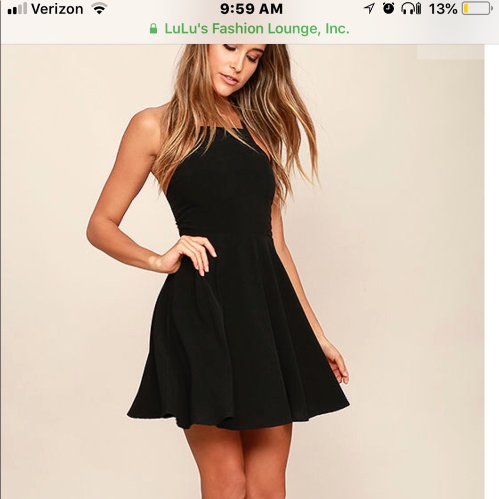 Lulus Black Skater Dress